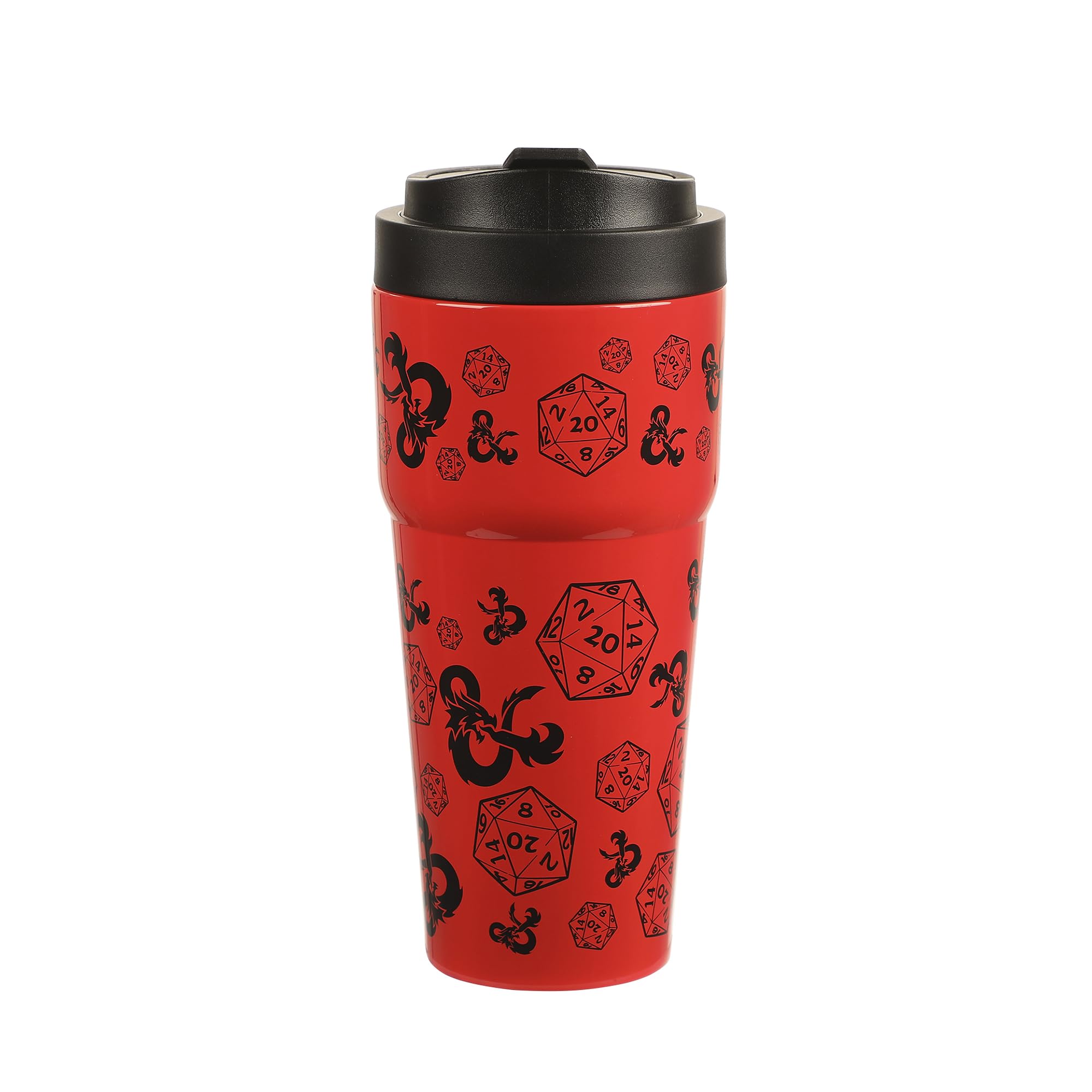 Amazon.com: Bioworld Dungeons & Dragons D20 Dice & Logo Red 27 Oz